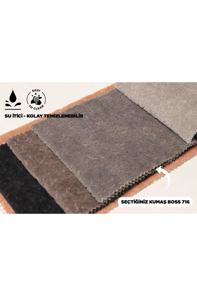 İstanbul Fabric Su İticili Döşemelik Kumaş - KÜL | Boss 716