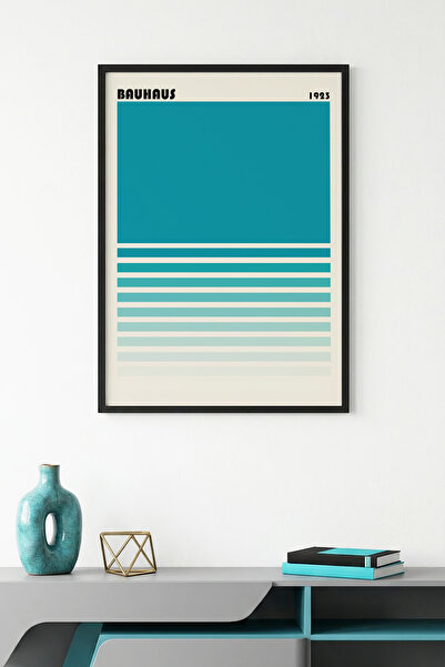 huhuli Επιτραπέζια ζωγραφιά με γεωμετρικά σχέδια σε φυσικό ξύλινο πλαίσιο - Ζ...