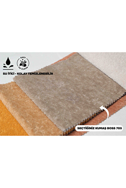 İstanbul Fabric Su İticili Döşemelik Kumaş - Açık Kahverengi | Boss 705