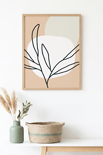 huhuli Τραπέζι με φυσικό ξύλινο πλαίσιο και μίνιμαλ σχέδιο φύλλων - Παστέλ απ...