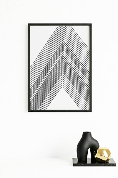 huhuli Τραπέζι με φυσικό ξύλινο πλαίσιο και μίνιμαλ γραμμικό σχέδιο - Ασπρόμα...