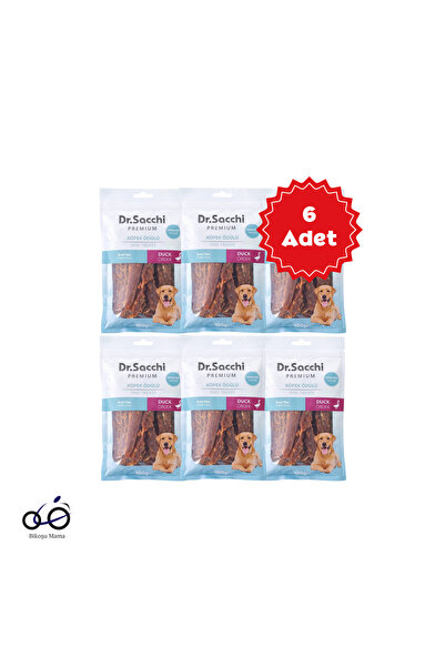 Dr. Sacchi Dr.Sacchi Premium Ördekli Fileto Tahılsız Köpek Ödülü 100gr 6 Adet
