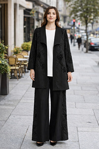 FUAT GÜRSEN Güpür lü Taş İşleme Detaylı İkili Takım