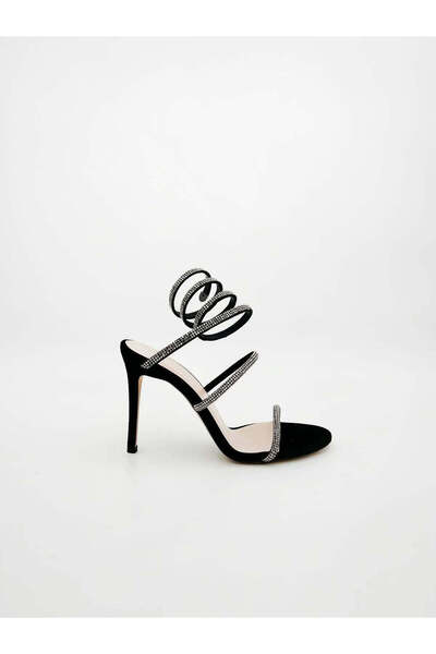 TUCİNO EMBELLISHED SANDALS IN BLACK