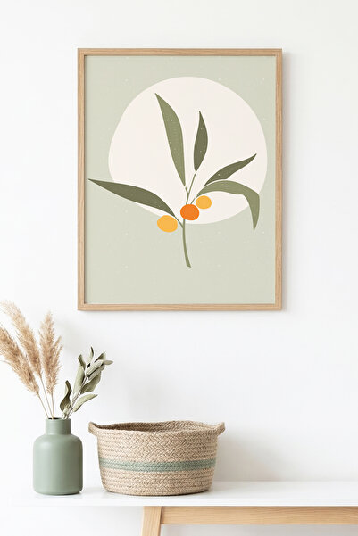 huhuli Τραπέζι με φυσικό ξύλινο πλαίσιο και μίνιμαλ σχέδιο φύλλων - Παστέλ απ...