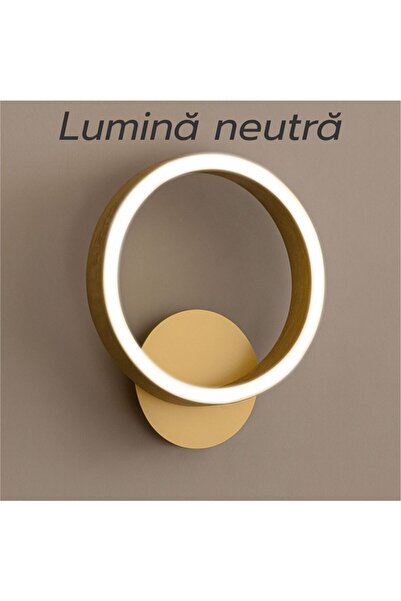 Luxera Lighting Aplica led perete THEMIS aurie 18W/1100LM 200mm