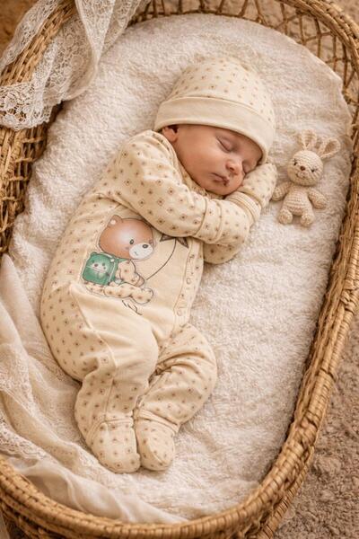 BYS BABY FASHION طقم ملابس للمواليد الجدد من 10 قطع 100% عضوي للاستخدام في ال...