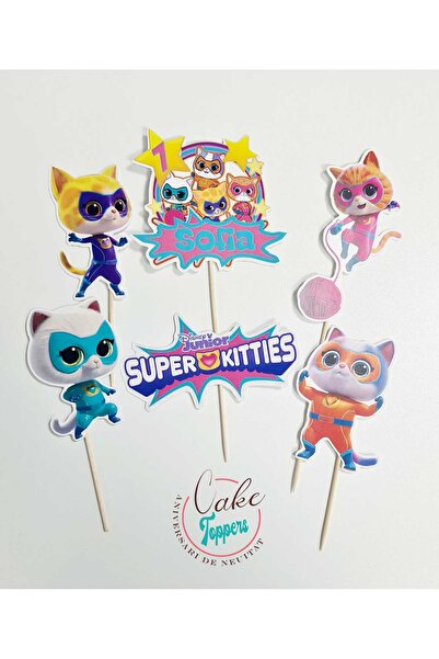 Aniversari de Neuitat Set toppere Super Pisicute