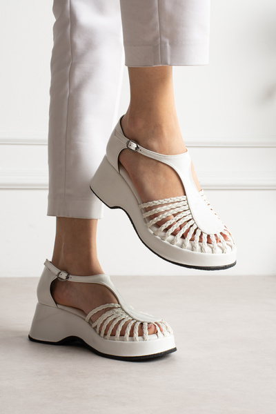 LEYDİ SHOES SANDALE TRICOTATE KELLY