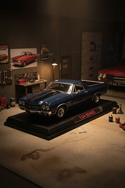 ROZİTOYS 1:24 1970 Chevy El Camıno SS 396 Araba Mavi