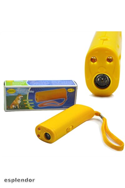 esplendor Ultrasonic Sound Wave Animal Repeller Device with Led Light