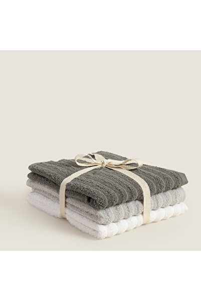 Chakra Set de prosoape de față ondulate, 100% bumbac, 3 piese, 50x80 cm