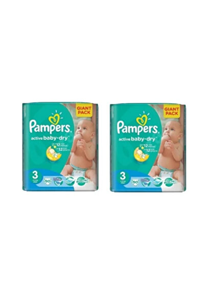 Pampers Promo Pack 2 X Baby Diapers No.3 New Giant Pack 4-9kg 90pcs