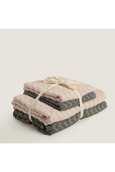 Chakra Set de familie Zigzag 100% bumbac