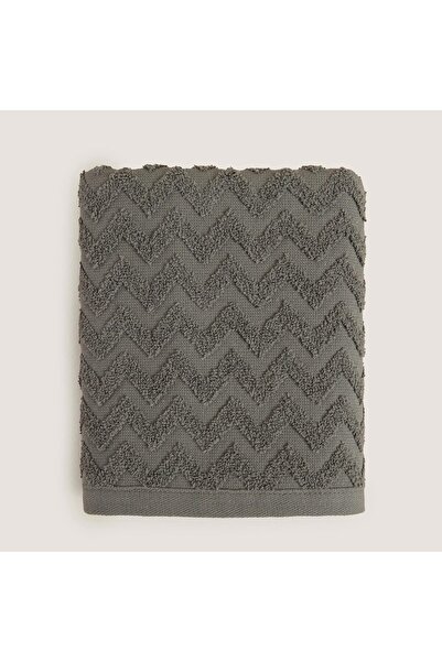 Chakra Рушник для ванни Zigzag 100% Bavlna 70x140 см Антрацит