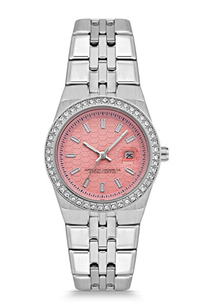 Newera Watch Steel Strap Calendar Women's Wristwatch