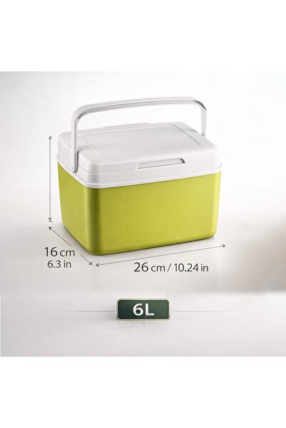 AutoFamily 6L Insulated Cooler Box with Ice Packs – Portable Ice Chest for Camping, Picnic & Outdoor Travel