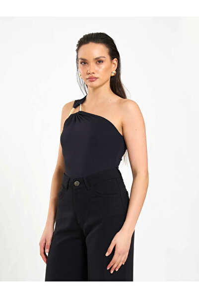 BIGNUANCE Black Premium Single Shoulder Buckle Body Casual Comfortable and St...