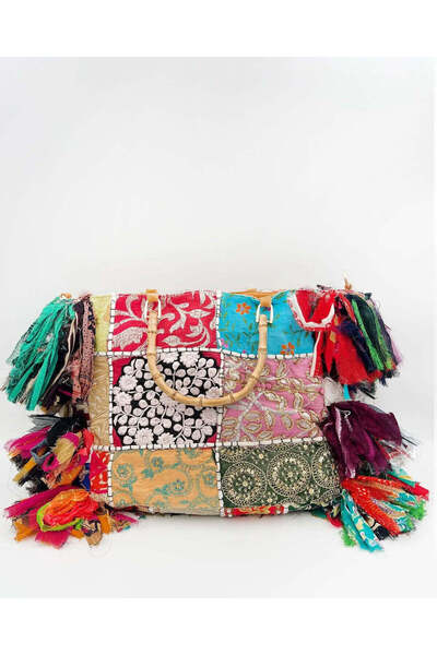 Alex max PATCHWORK DOUBLE HANDLE BAG