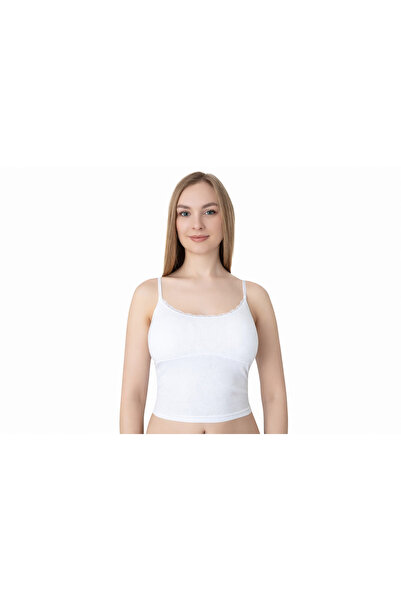 CANSUR Economical 2-Pack and 4-Pack Women's Lace Ribbed Cotton Crop Tank Tops...