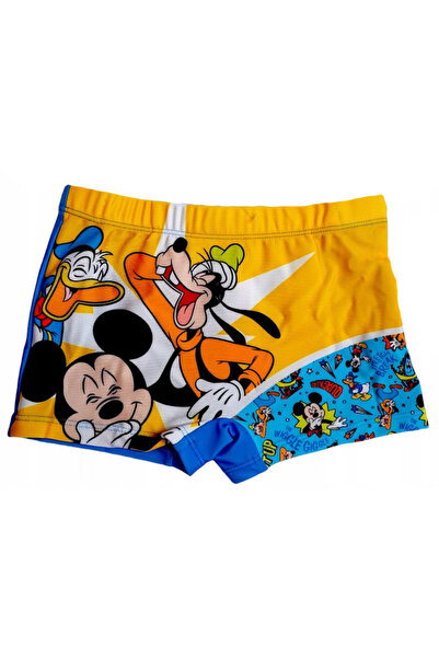 Mickey Mouse Slip de baie, 88% Poliester, Mickey, Donald și Pluto, Multicolor