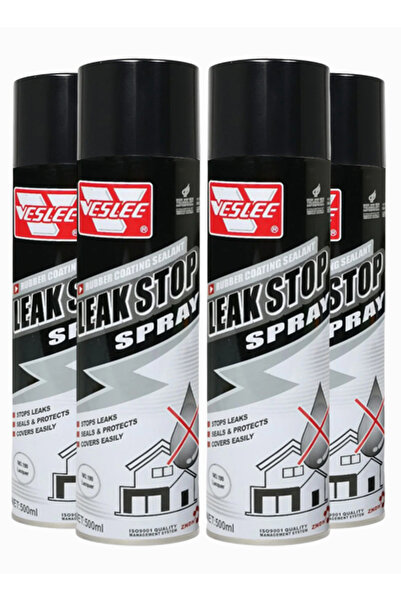 Veslee Leak Stop Spray Combo 4 x 500ml Waterproof Rubber Sealant for Roof Pip...