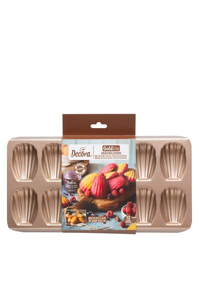 DECORA Baking tray Madeleine shape, 12 cavities -