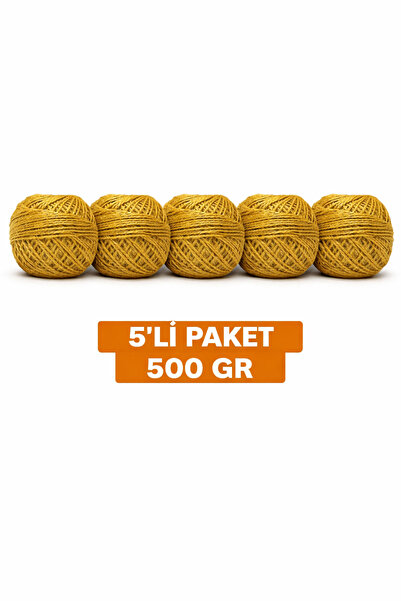 vollen yarn Jüt İpi 5'li Paket 100gr 100m Hasır İp Kırnap Çuval İpi Makrome S...