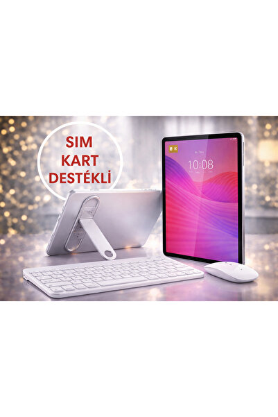 LENOVO Tab M10 4GB/128GB(SİM KART DESTEKLİ)10.1"İNCH GRİ TABLET+ŞEFFAF KILIF+...