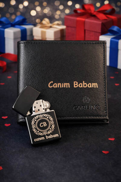 expreshediye Babaya Hediye | İsimli Cüzdan ve Çakmak – Kişiye Özel