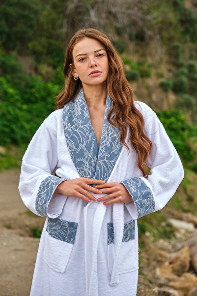 Minteks Γυναικείο μπουρνούζι Moon Light 100% βαμβακερό