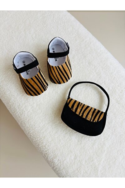 NUNU BABY Leoparlı Çanta - Ayakkabı Set