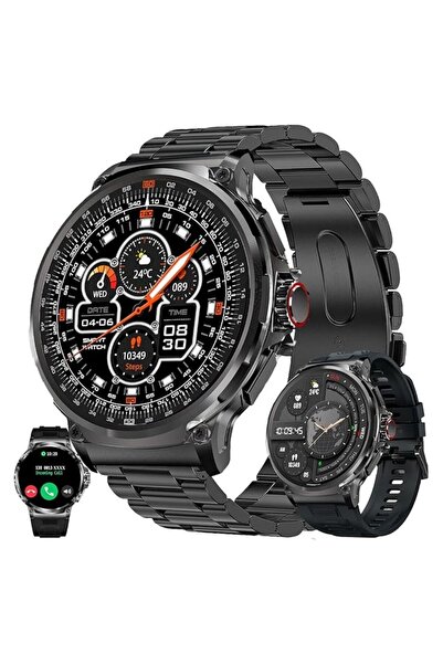 Lumaudio LUMAUDiO®️ Zentime Men's Smartwatch, Menu in Romanian, 10-day Batter...