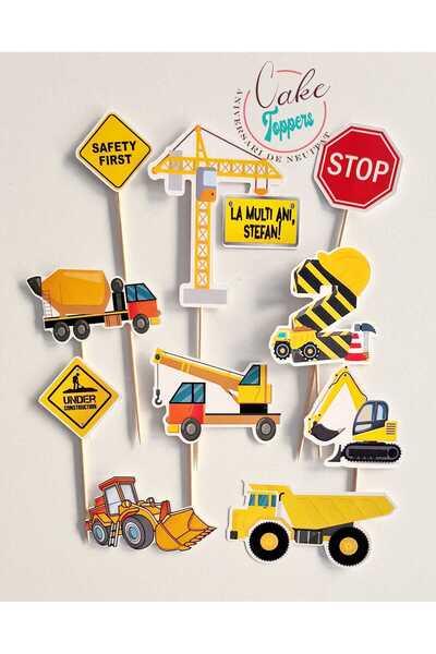 Aniversari de Neuitat Construction truck topper set