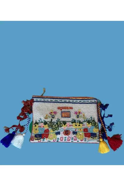 Antica Sartoria BEADED POUCH