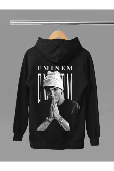 MAGORS Φούτερ ράπερ με κουκούλα, με στάμπα EMINEM, βαμβακερό, μακρυμάνικο, τρ...