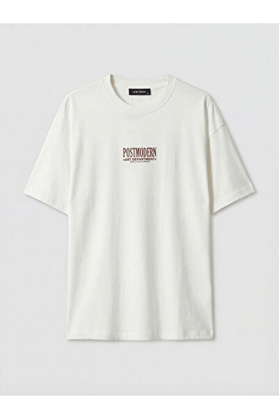 LC Waikiki RMZ GİYİM FARKIYA تي شيرت نسائي مطبوع بياقة روبا وقصة فضفاضة