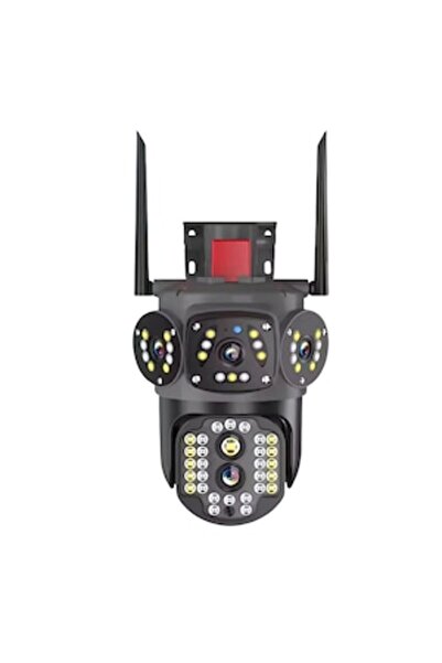 OEM Cameră de supraveghere triplă Wifi, zoom Ultra HD 5x, rotație, LED-uri