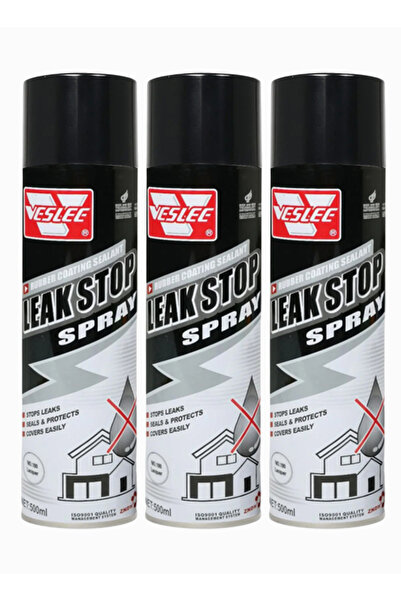 Veslee Leak Stop Spray Combo 3 x 500ml Waterproof Rubber Sealant for Roof Pip...