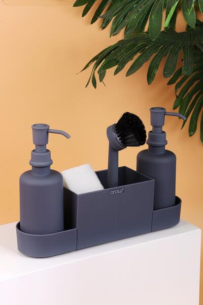 AROW موزع الصابون السائل جيك باللون الرمادي الداكن للجنسين، رمز الموديل: TR-6...