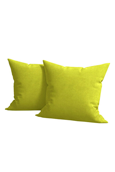 Five Store Set of 2 decorative velvet cushion covers with zipper, 45x45 cm, M...