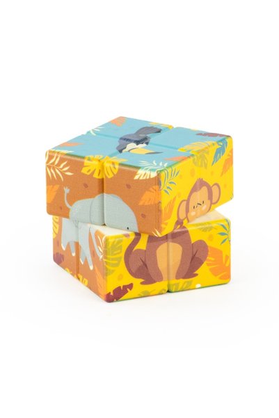 Keycraft Cub educativ 2x2 - Animale de la Zoo