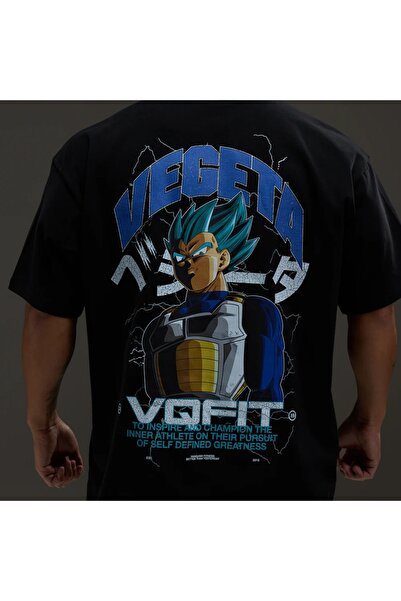 vanquish Dbs Vegeta Ssgss Black Oversized t Shirt