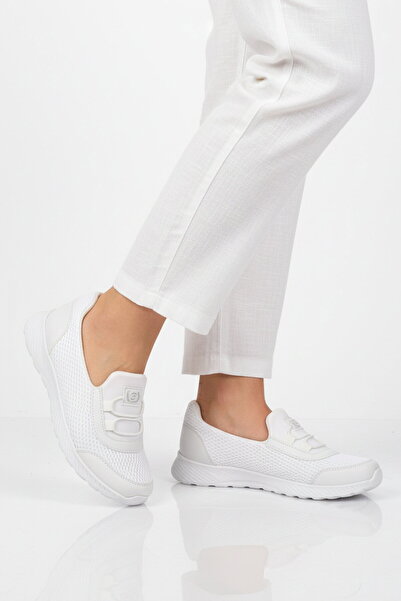 WALKWAY Bela mrežasta, lagana, fleksibilna, laka za nošenje ženska obuća za s...