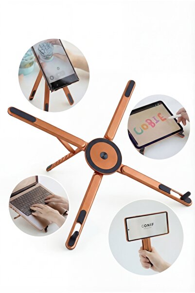 Fibaks حامل محمول بحجم الجيب 4 في 1 من الألومنيوم المغناطيسي لحمل الكمبيوتر ا...