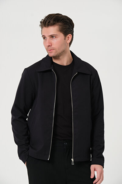 Renvo butik Black Fabric Men's Jacket