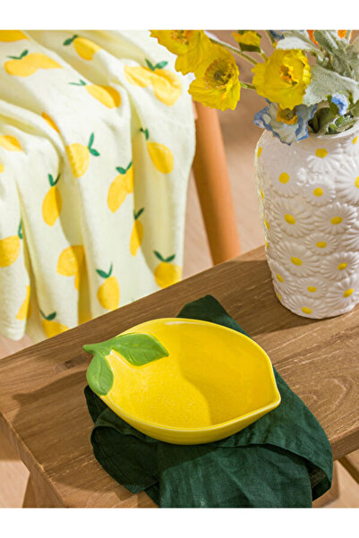 LC Waikiki Ceramic Bowl with Lemon Figure 18 cm from Uzg Store for Style Lovers