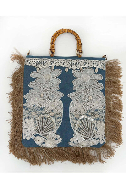 Alex max HAND EMBROIDERY DENIM BAG