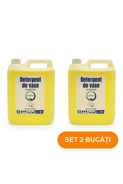 Corect SET 2 BUCĂȚI - Detergent de vase, 5 L