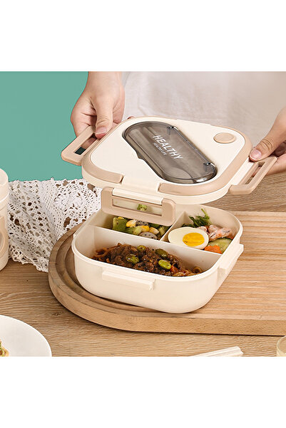 Tcherchi Bento Lunch Box 1300 ML Yemek Kabı – Bölmeli Yemek Kabı, Mikrodalgay...